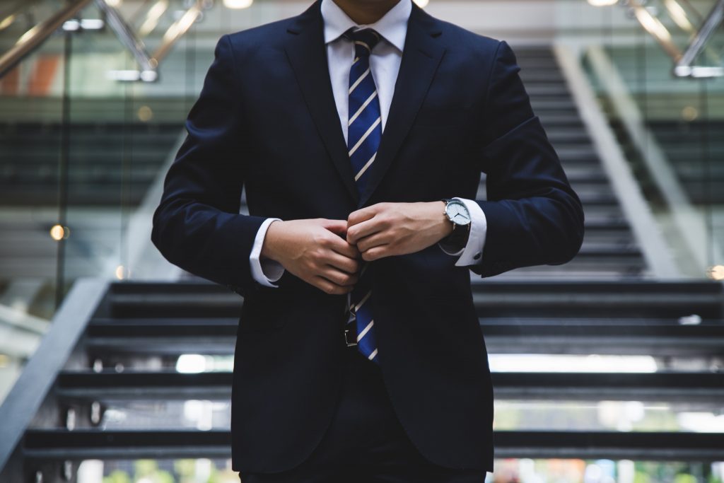 man wearing watch